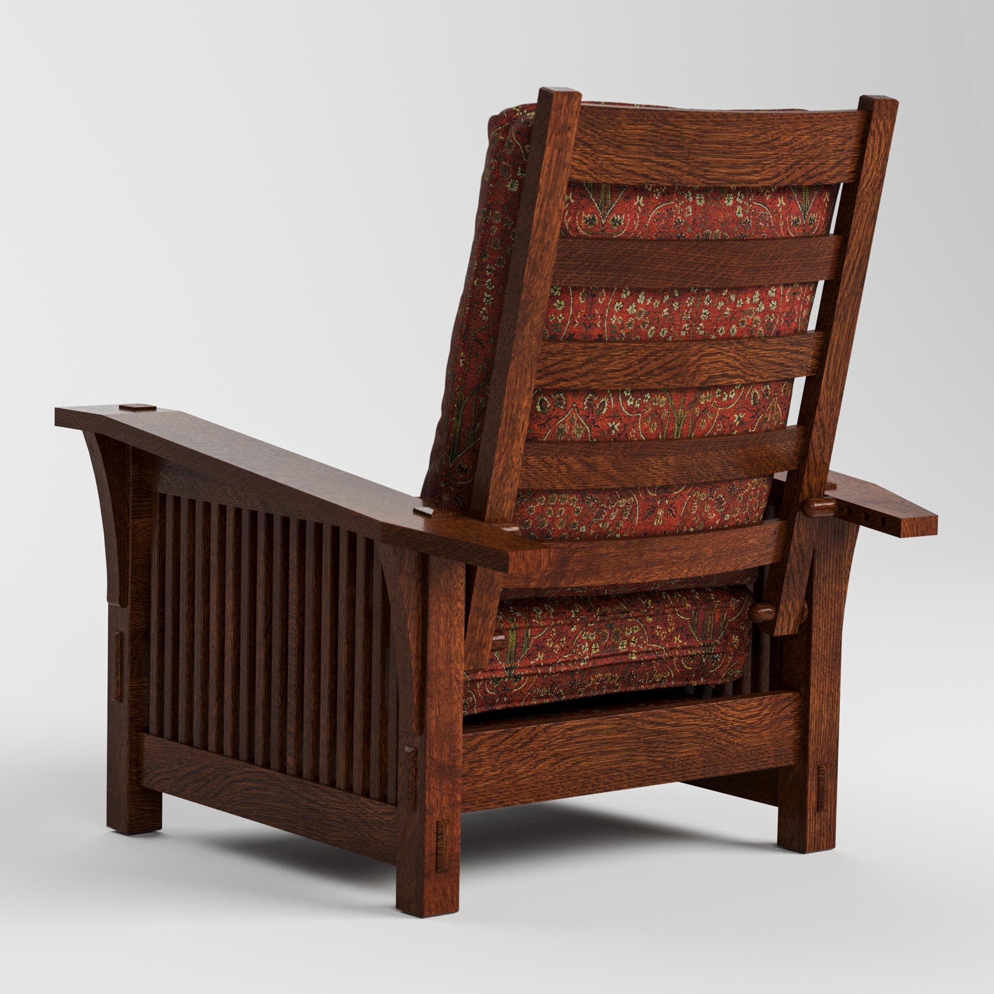 Stickley Spindle Morris Chair with Loose Cushion