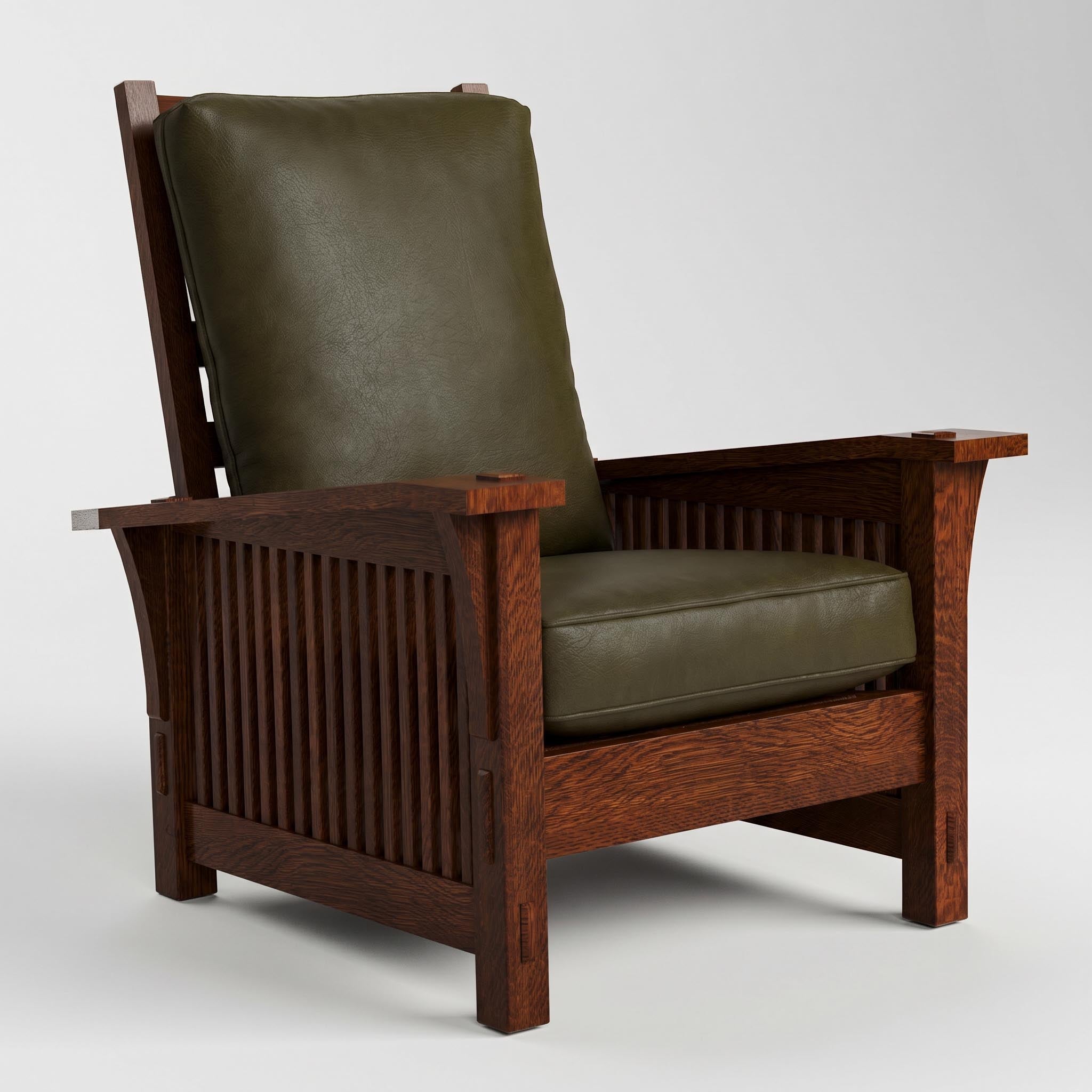 Stickley Spindle Morris Chair with Loose Cushion