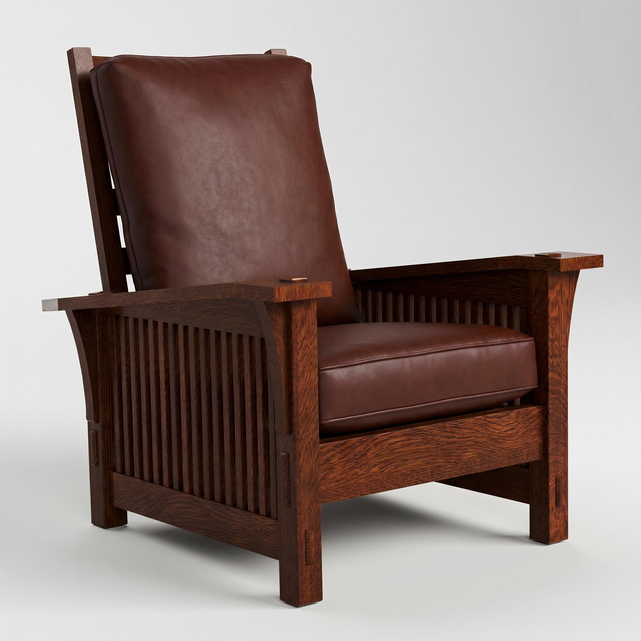 Stickley Spindle Morris Chair with Loose Cushion