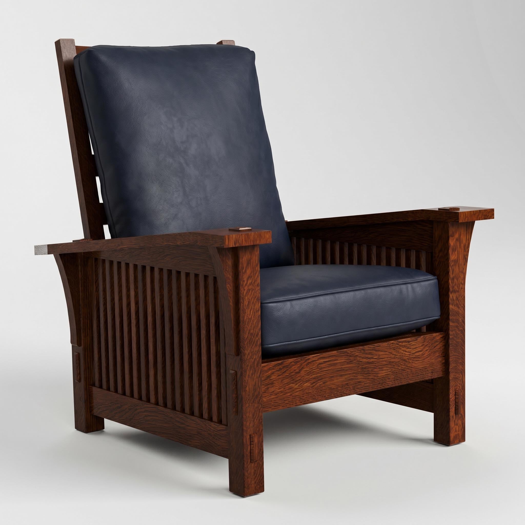 Stickley Spindle Morris Chair with Loose Cushion