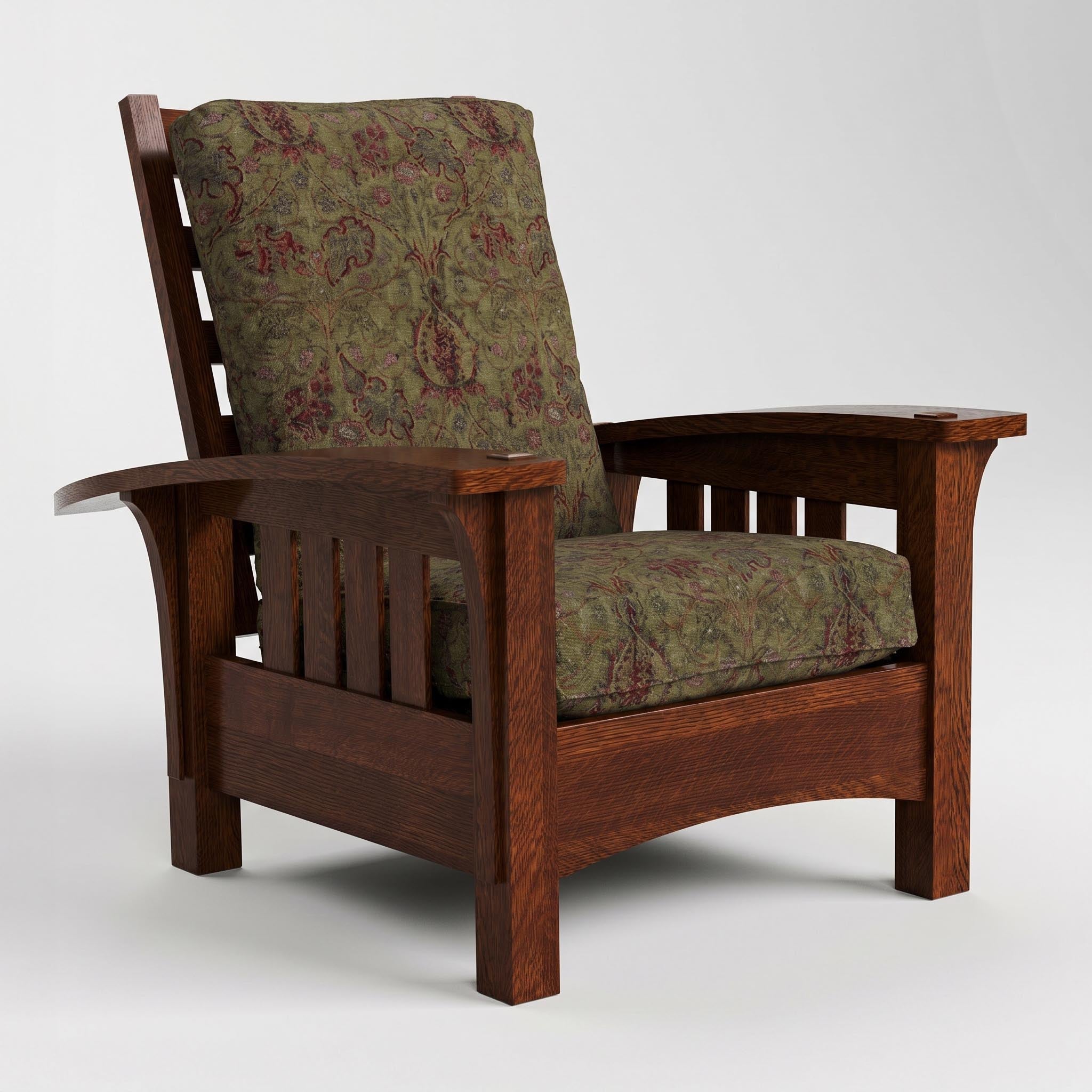 Stickley Bow Arm Morris Chair with Loose Cushion