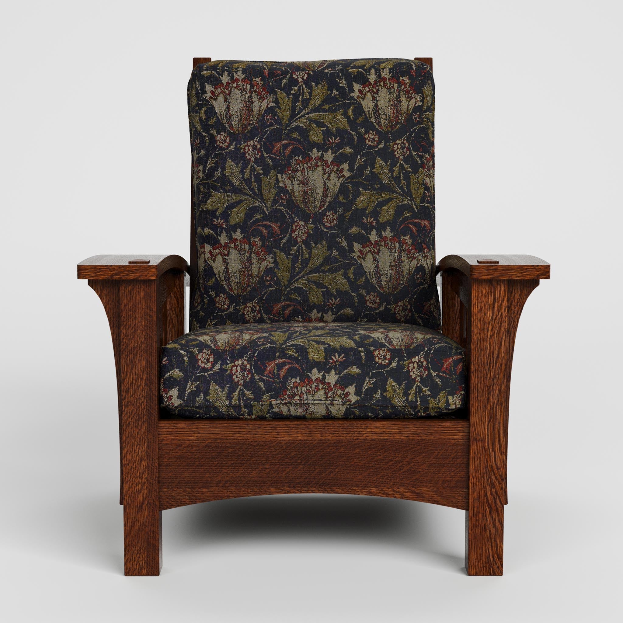 Stickley Bow Arm Morris Chair with Loose Cushion