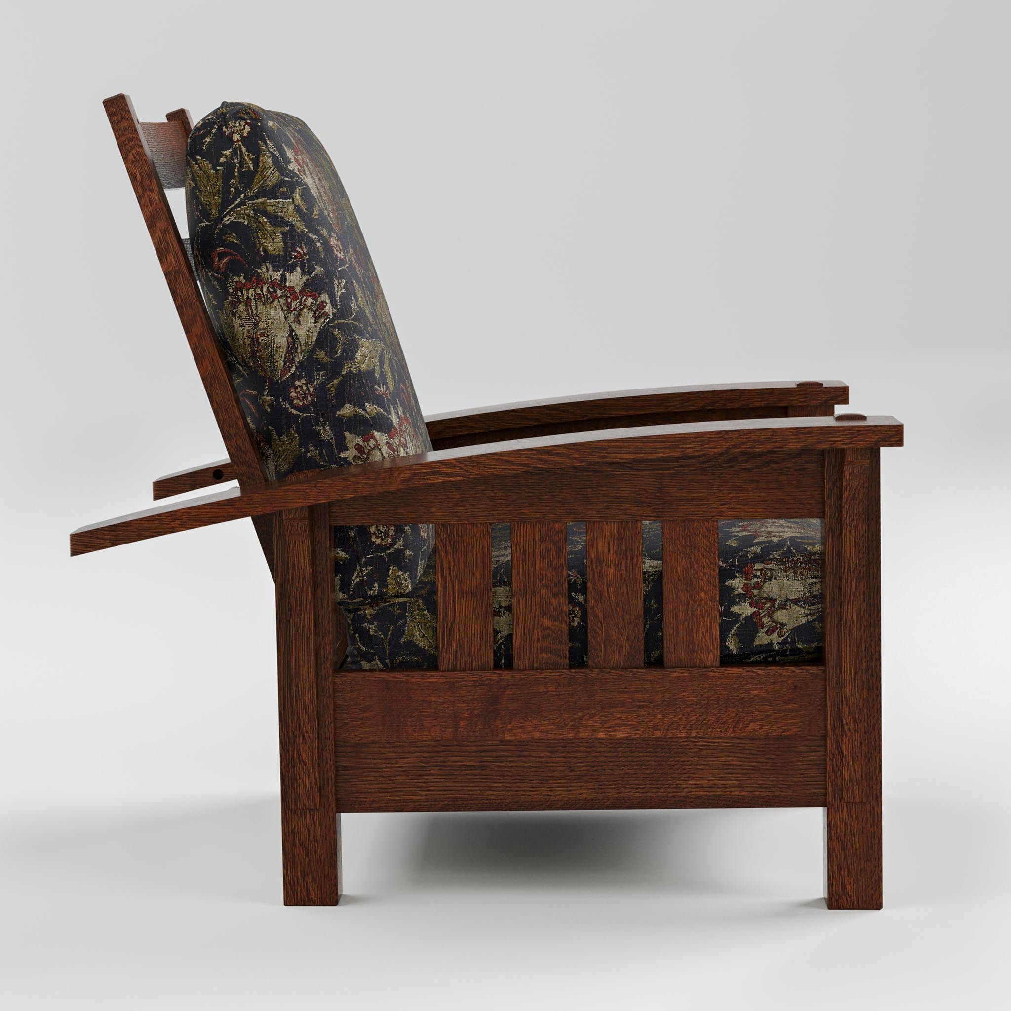 Stickley Bow Arm Morris Chair with Loose Cushion