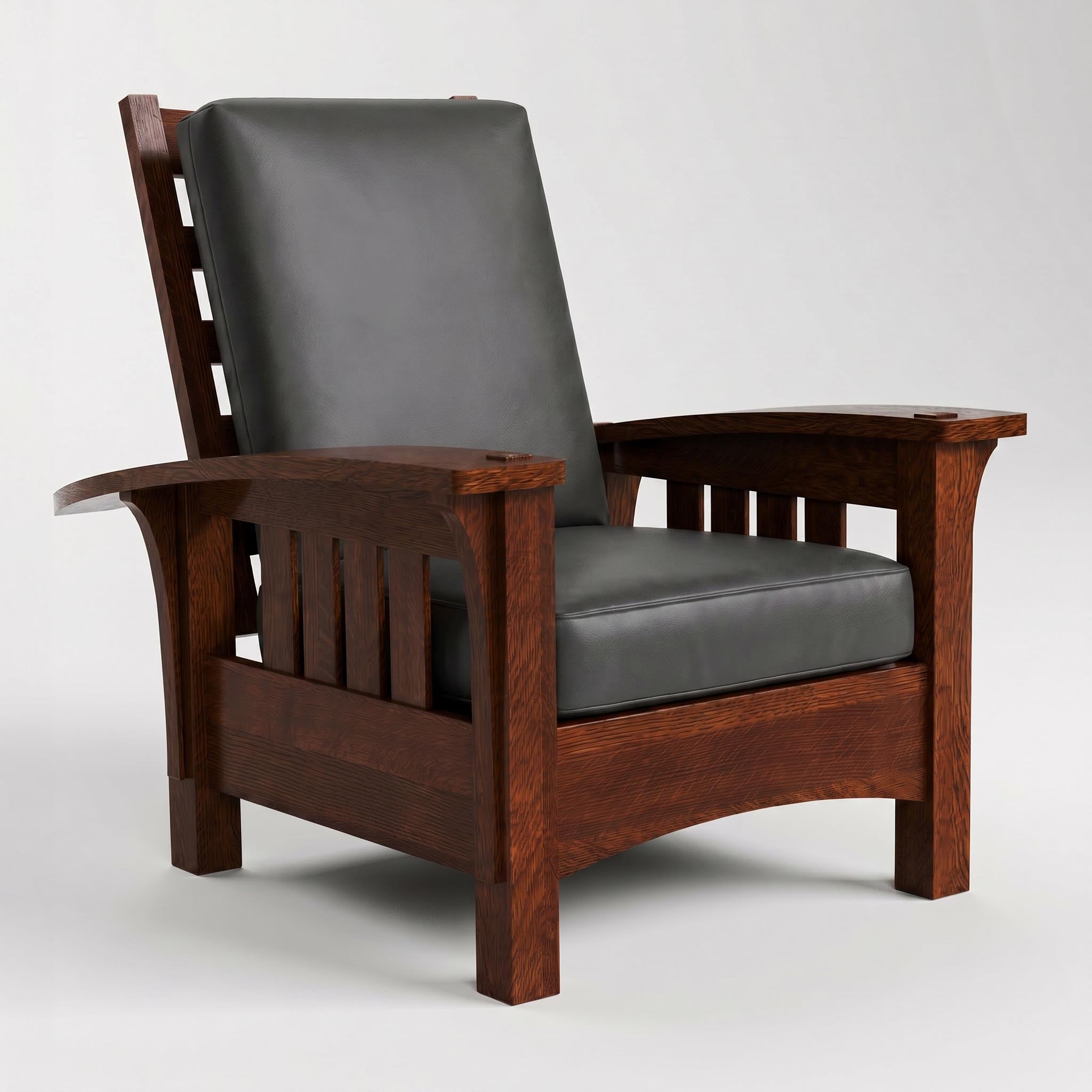 Stickley Bow Arm Morris Chair with Loose Cushion