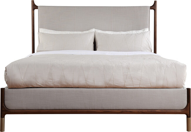 Stickley Walnut Grove Upholstered Bed