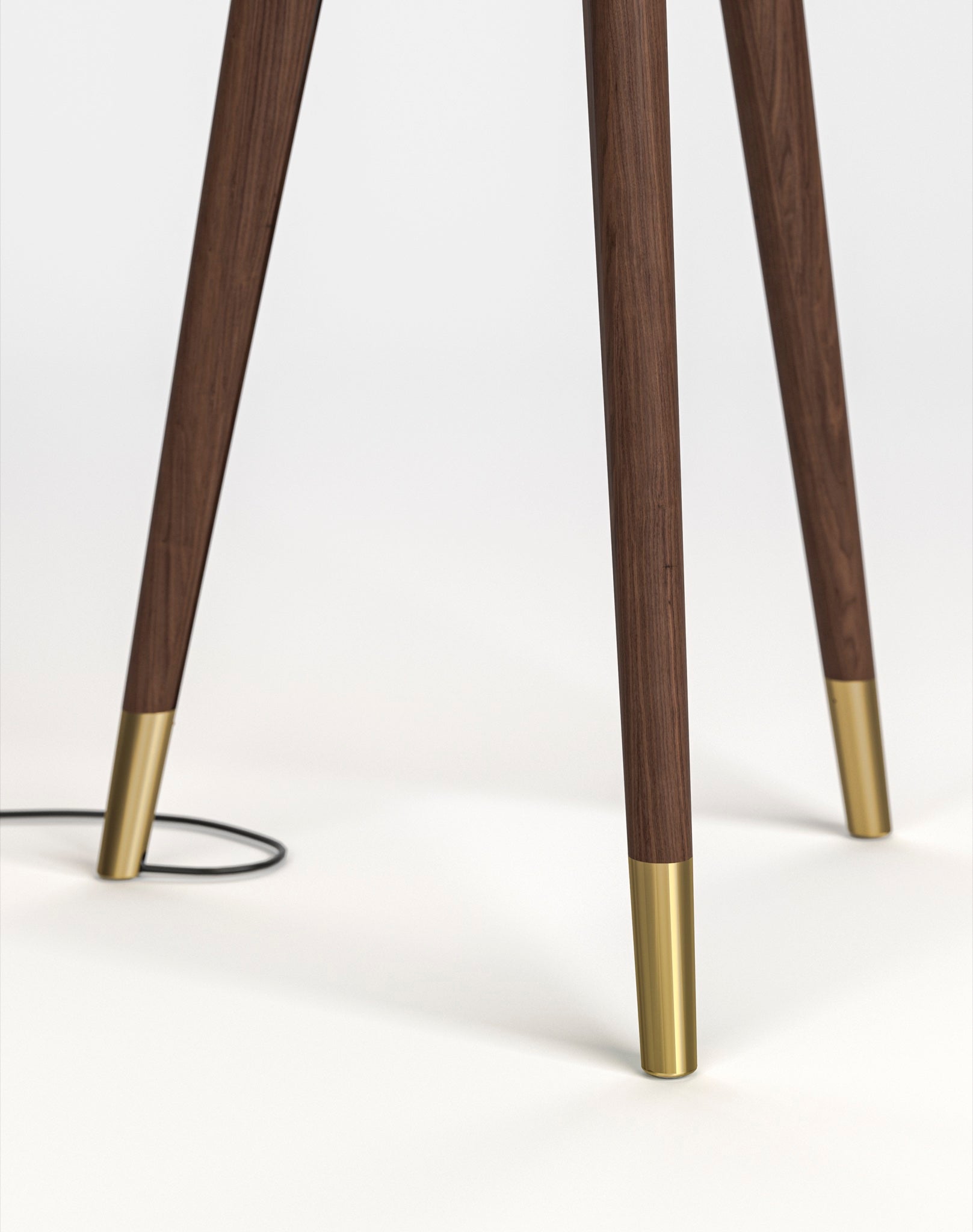 Stickley Walnut Grove Tripod Floor Lamp — Walnut Grove Tripod Floor Lamp Base Detail