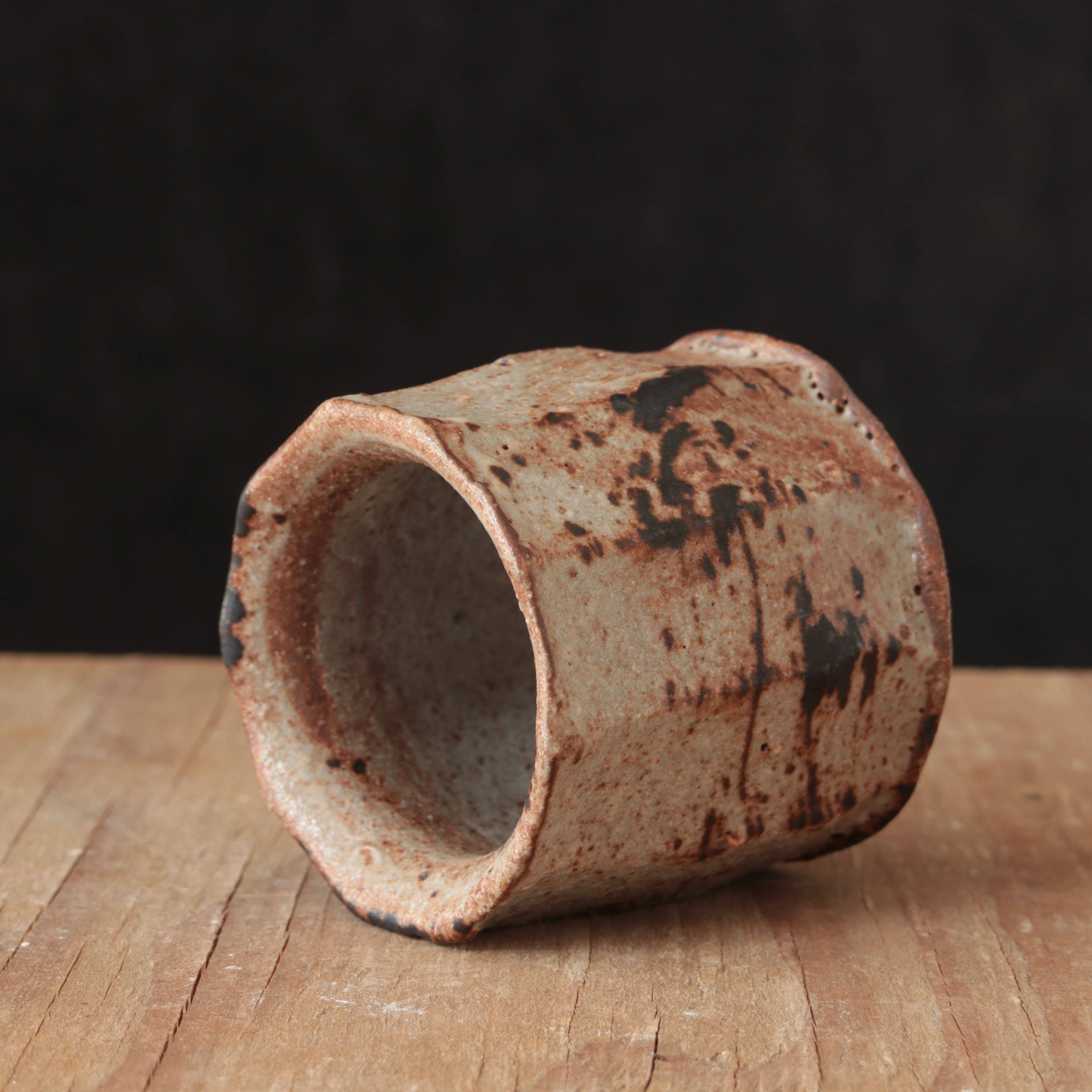 Matt Fishman Pottery Wild Clay and Glaze Teacup Granite Glaze