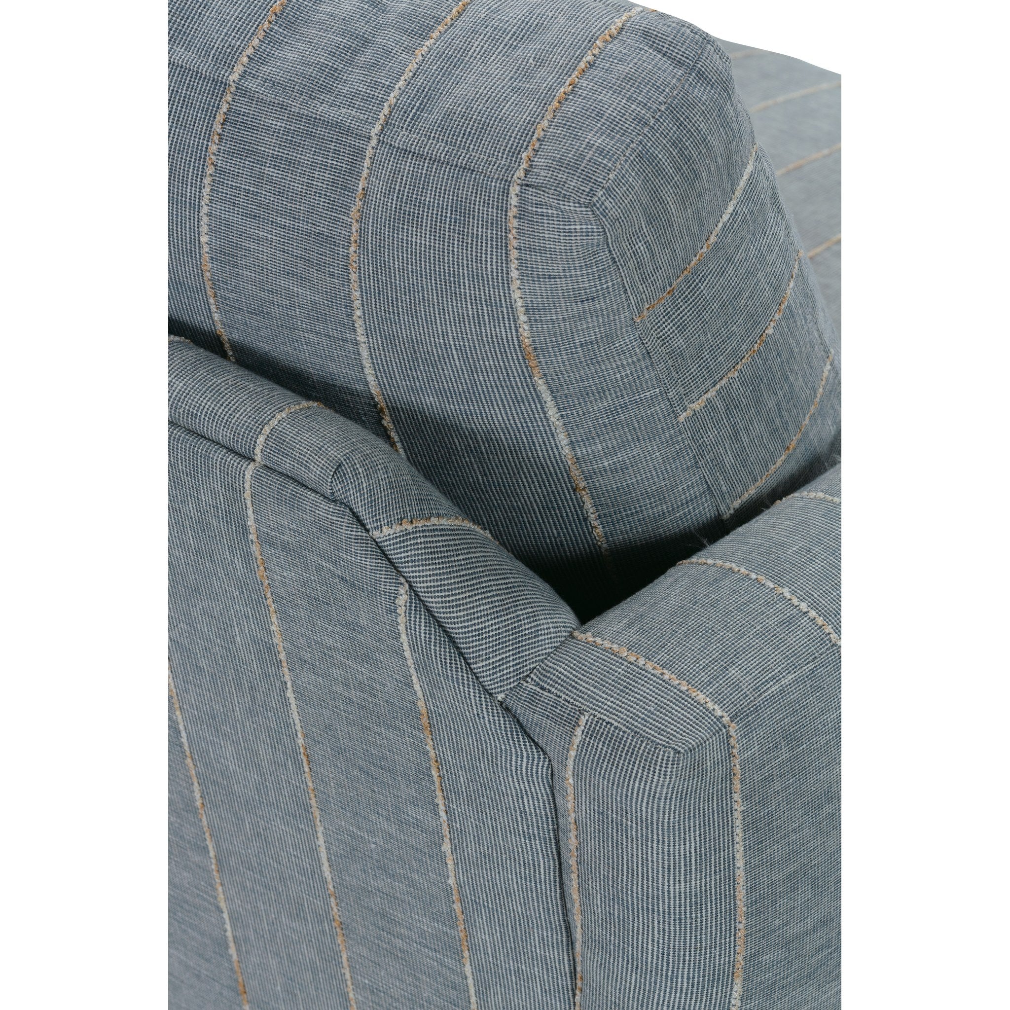 Rowe Furniture Allie Swivel Chair — Federal Blue - Striped