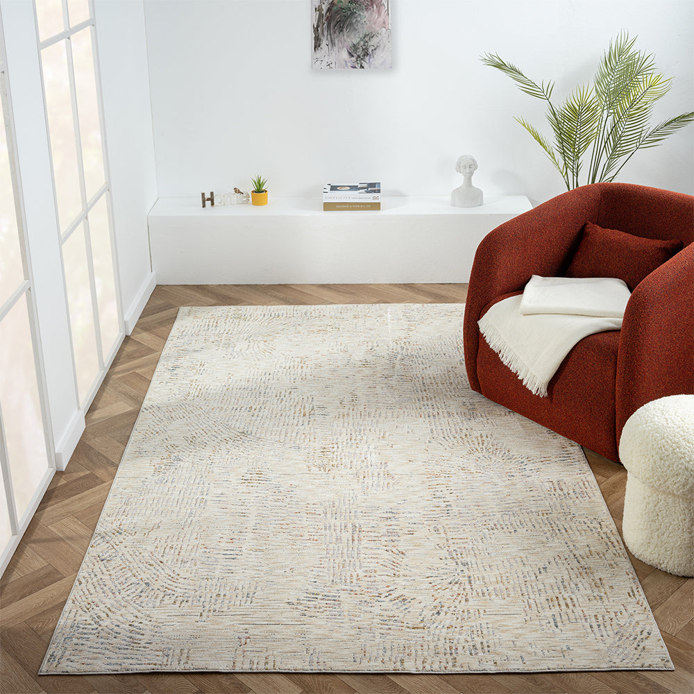 LR Home Allure Rug — Gray / Multi