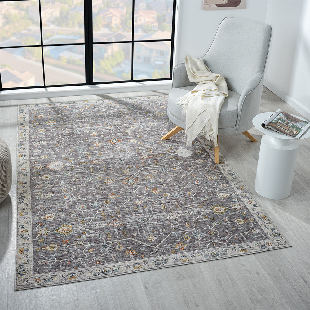 LR Home Allure Rug — Gray / Multi