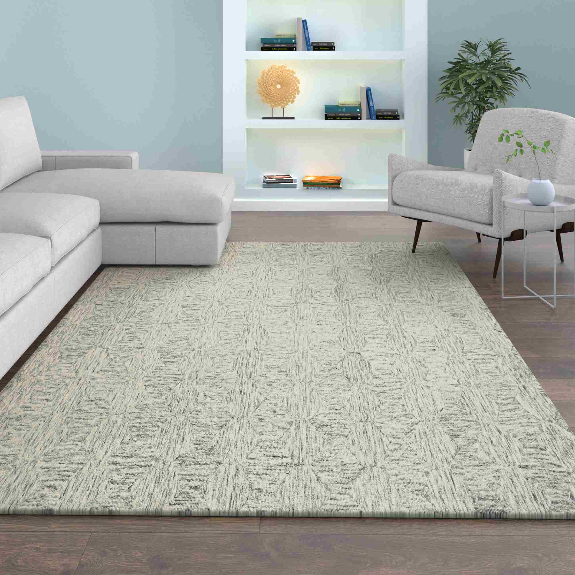 LR Home Aurora Rug — Silver