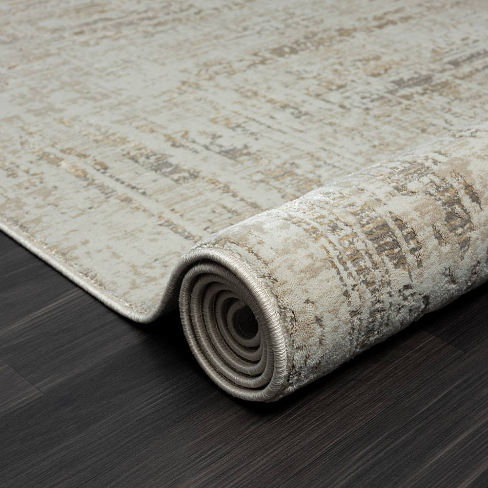 LR Home Brisbane Rug — Beige / Gray