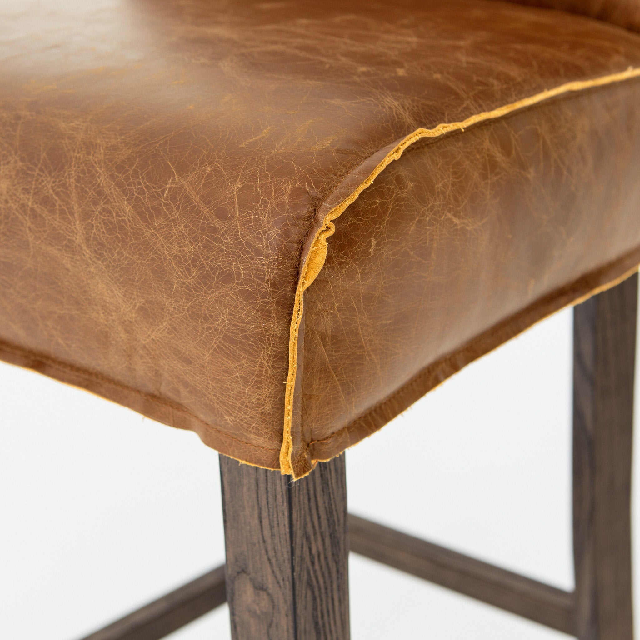 Four Hands Aria Stool — Sienna Chestnut-Warm Oak-Counter