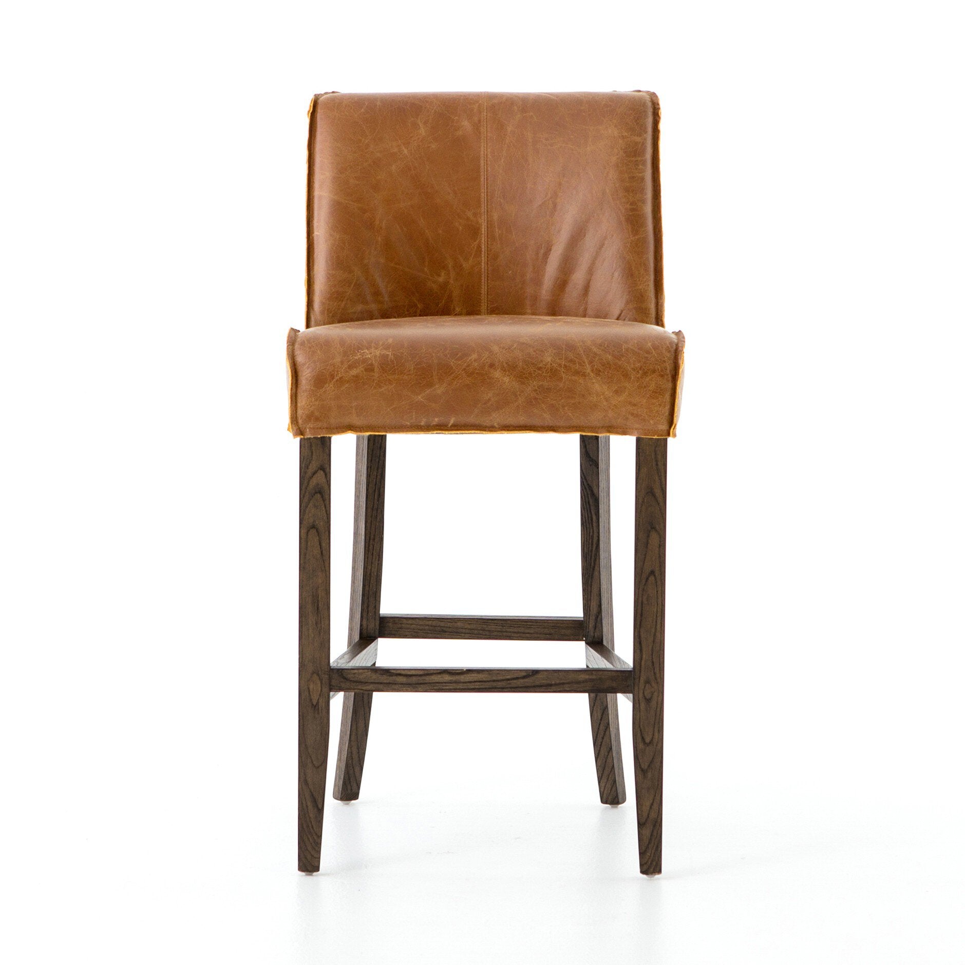 Four Hands Aria Stool — Sienna Chestnut-Warm Oak-Counter