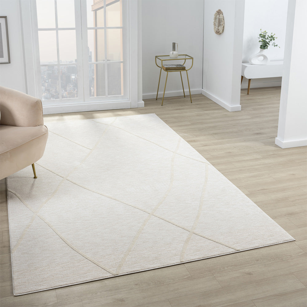 LR Home Castillo Rug — Cream