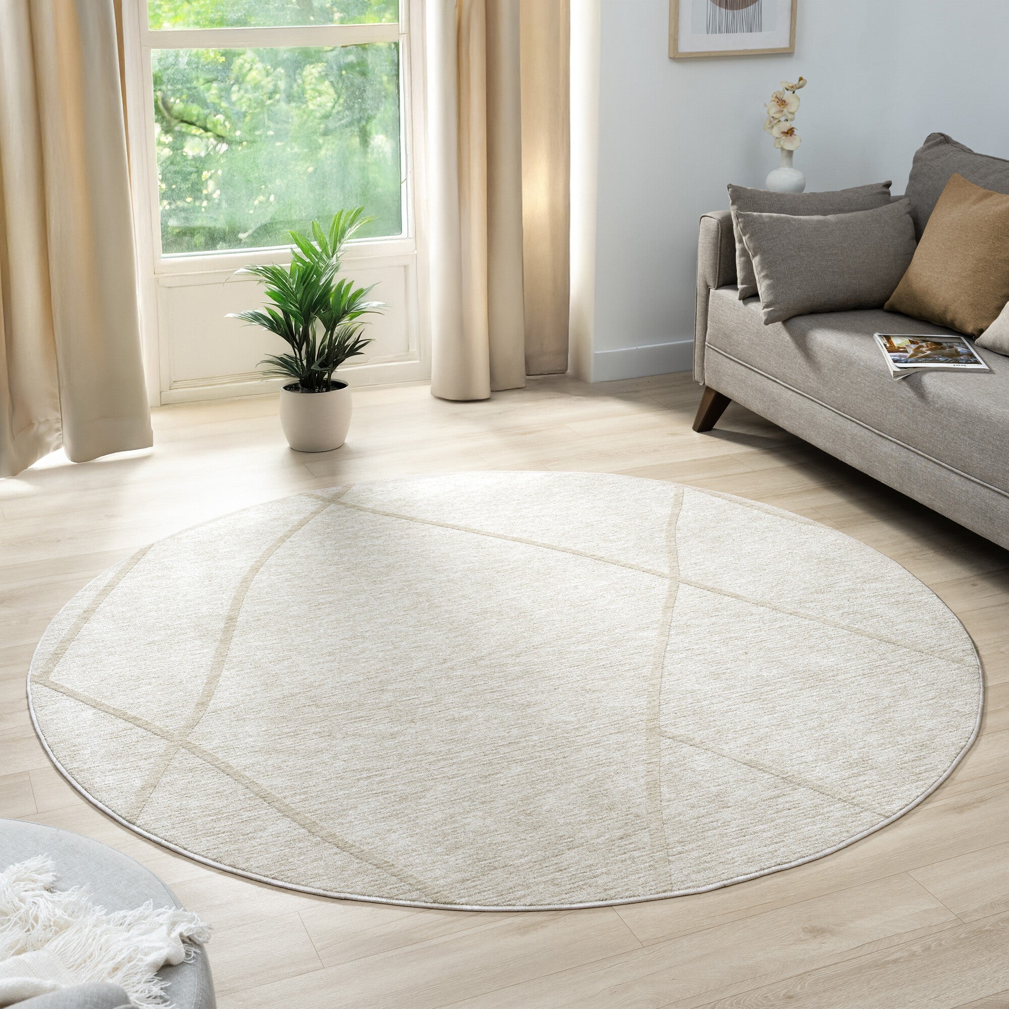 LR Home Castillo Rug — Cream