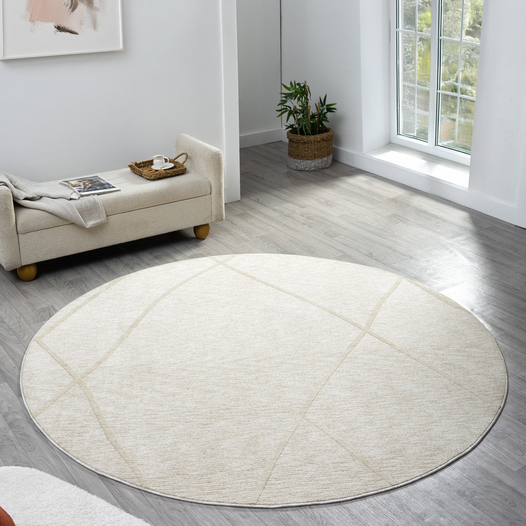 LR Home Castillo Rug — Cream