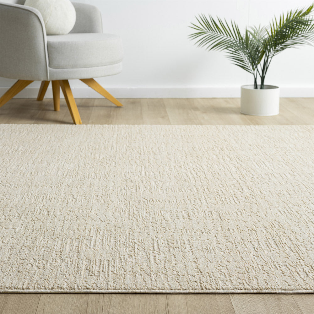LR Home Castillo Rug — Beige / Cream