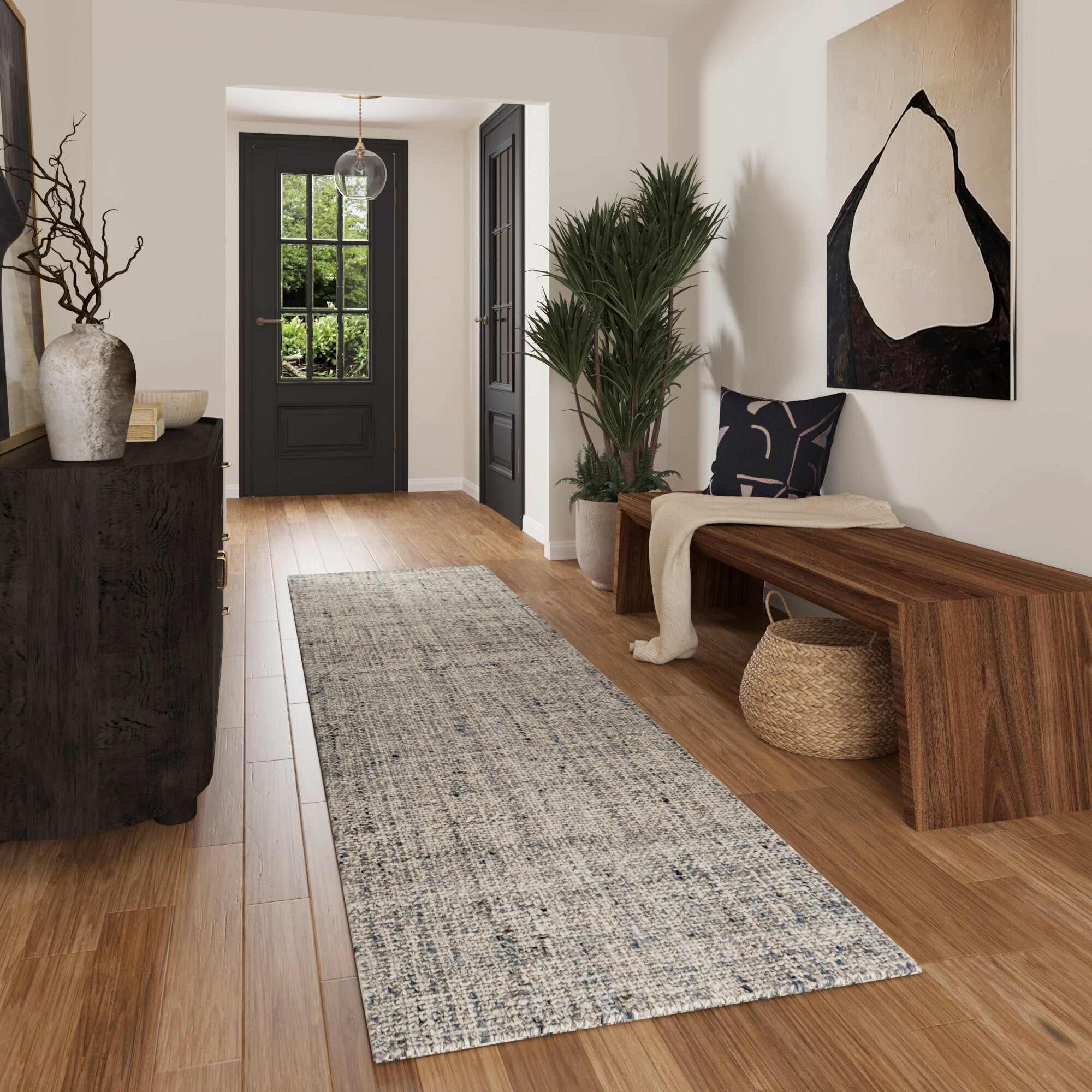 LR Home Charleston Rug — Teal/Ivory