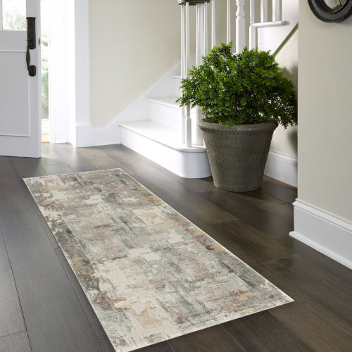LR Home Cheshire Rug — Beige / Gray