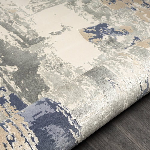 LR Home Cheshire Rug — Blue / Gray
