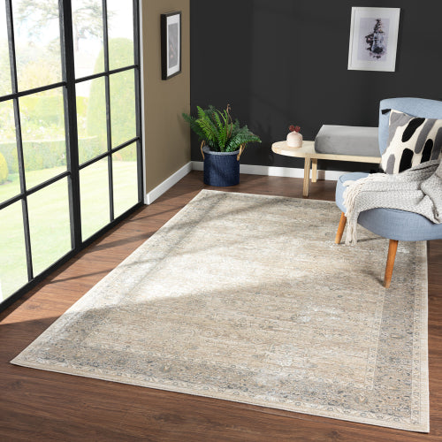 LR Home Cheshire Rug — Gray / Beige