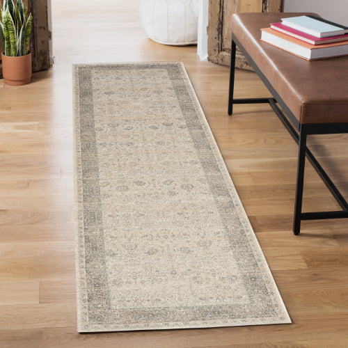 LR Home Cheshire Rug — Gray / Beige