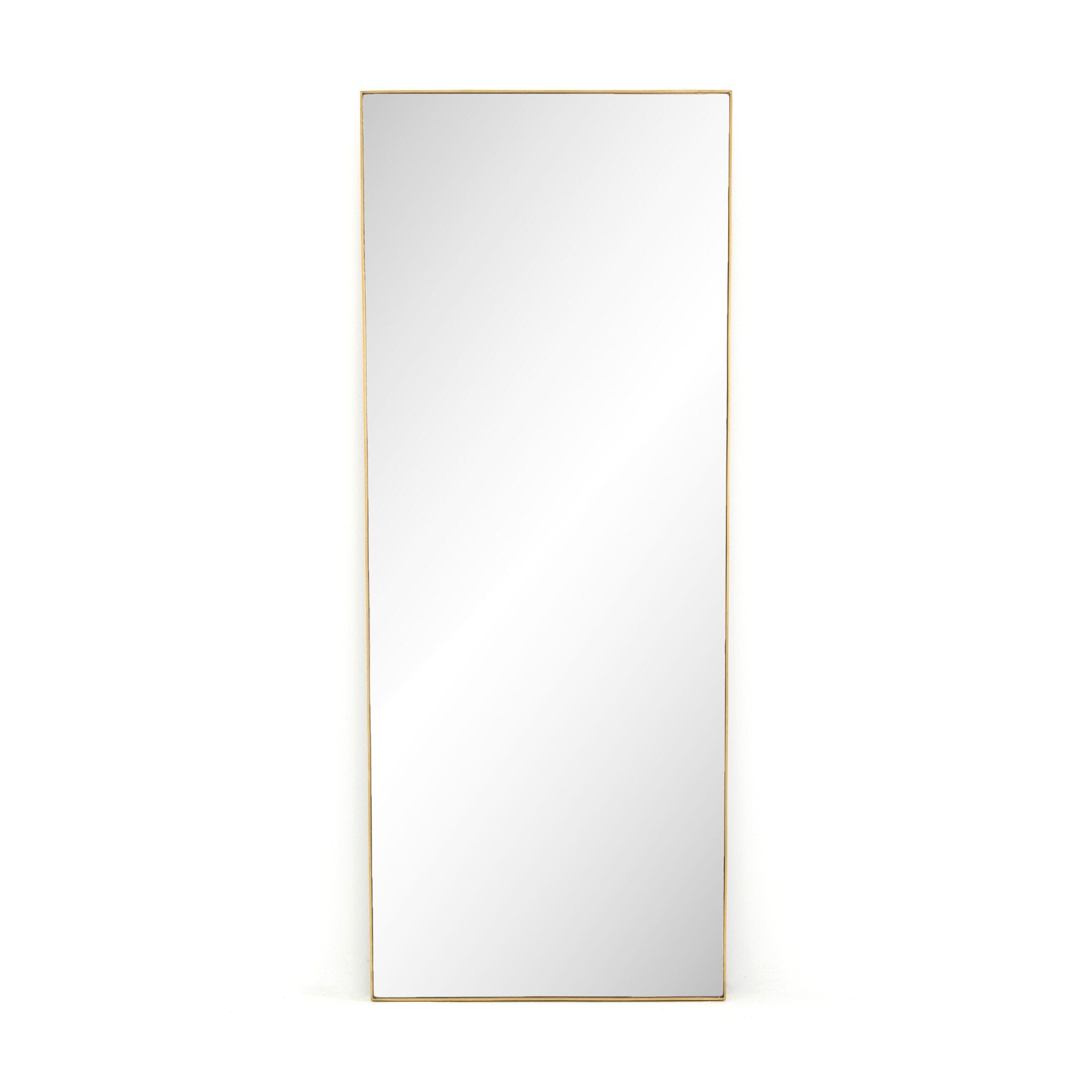 Four Hands Bellvue Floor Mirror — Polished Brass