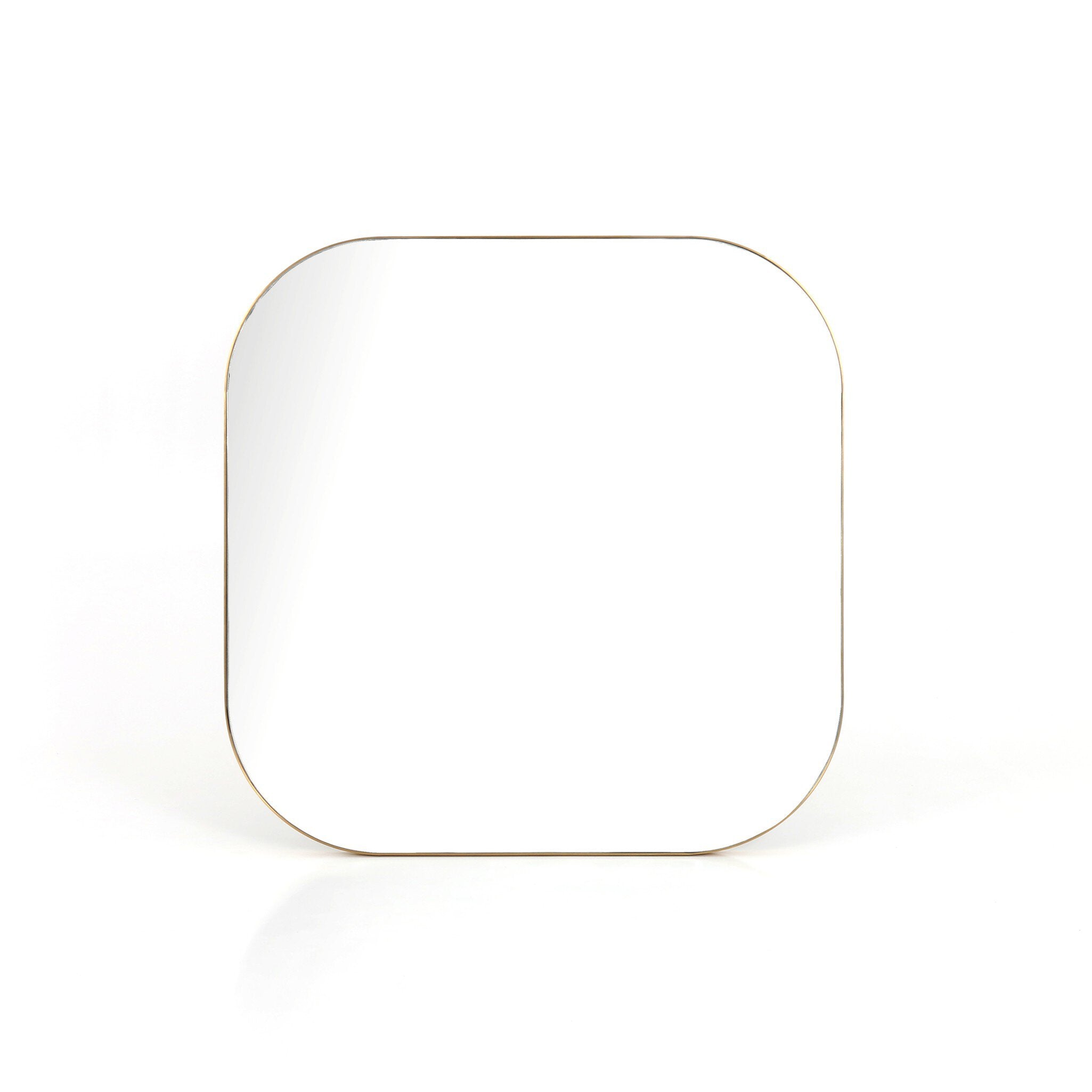 Four Hands Bellvue Square Mirror — Polished Brass