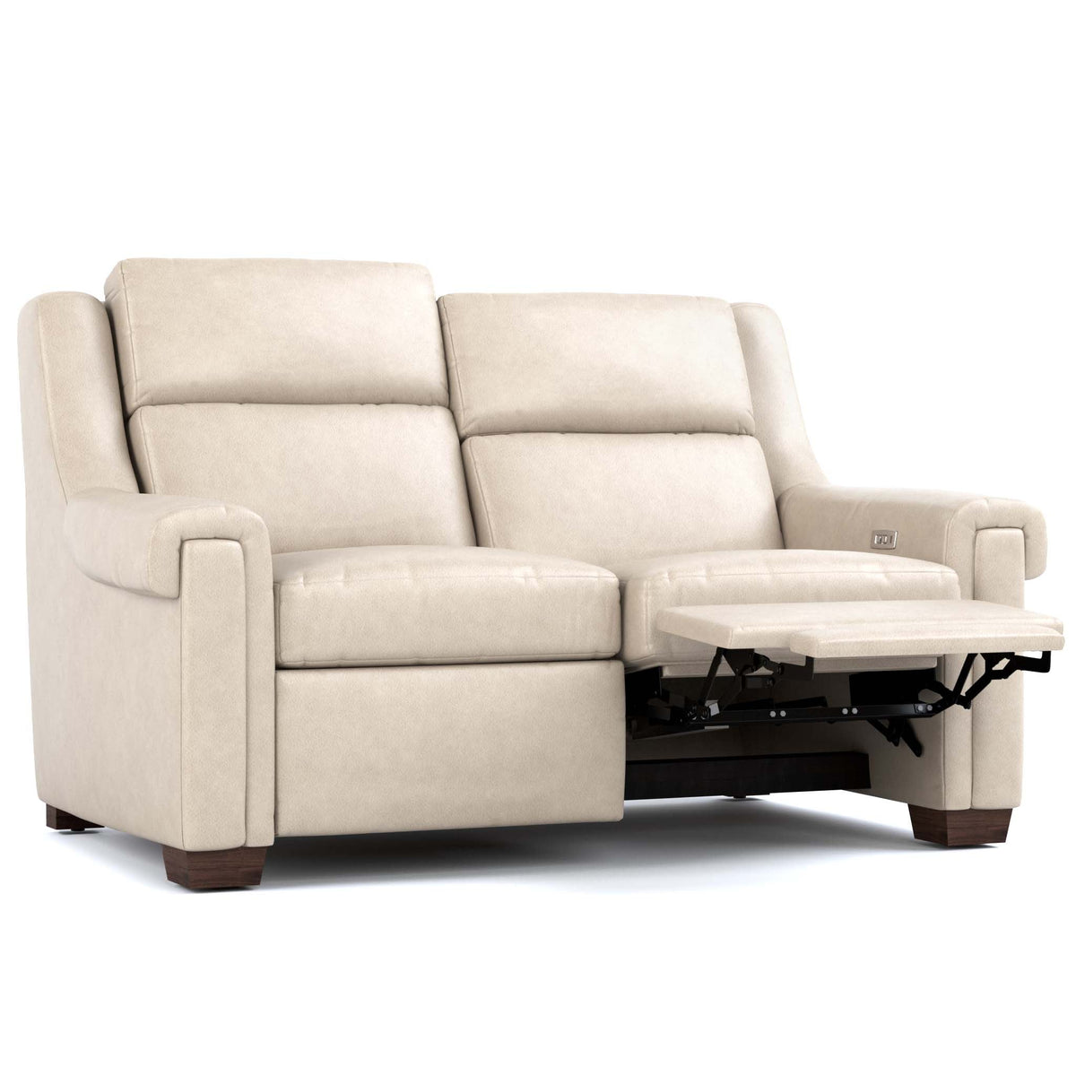 Stickley Chester Power Motion Collection — Loveseat, Sorrento Moonshine, reclined