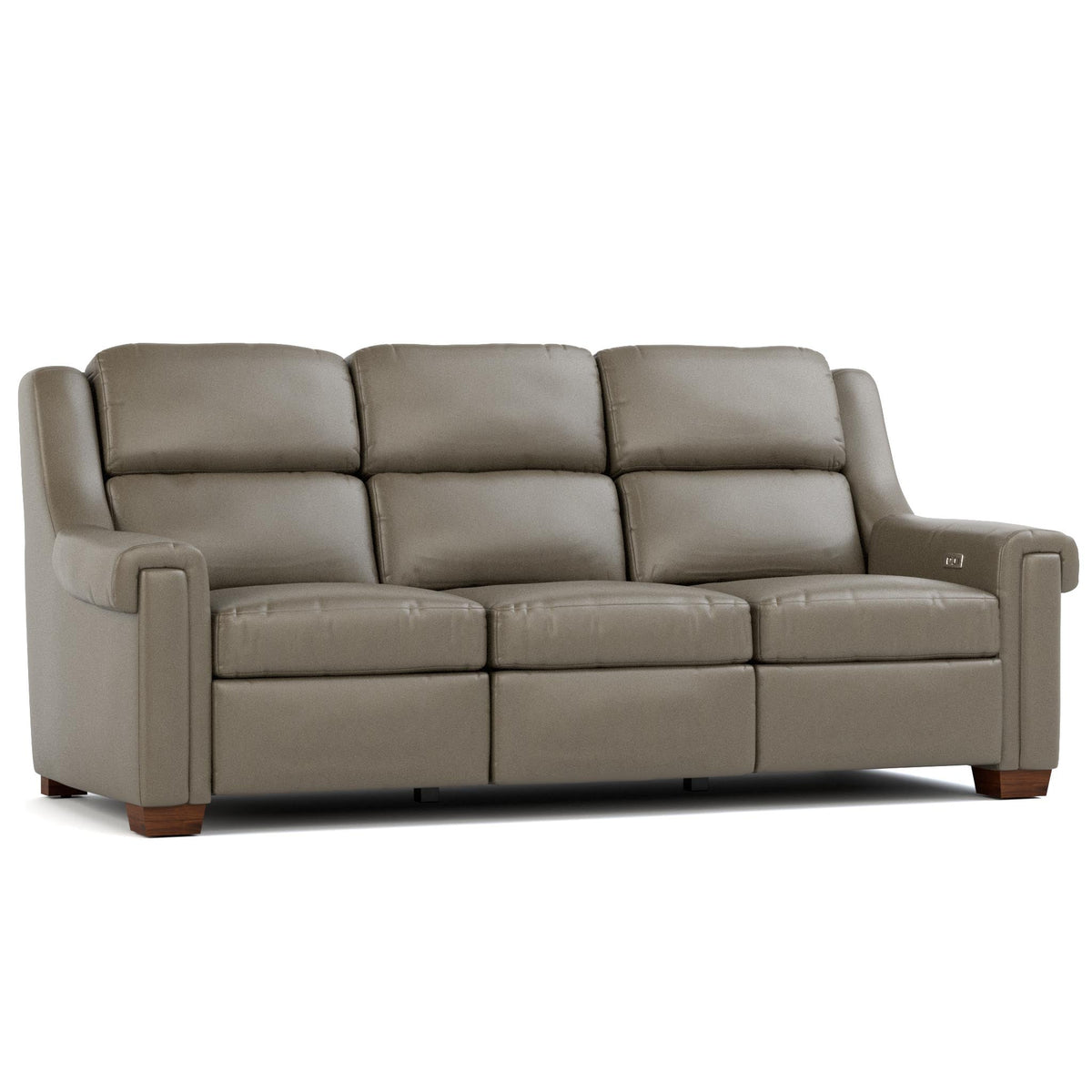 Stickley Chester Power Motion Collection — Sofa, Sorrento Smoke, angle