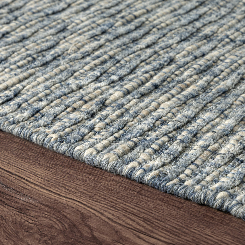 LR Home Cortez Rug — Blue / Ivory