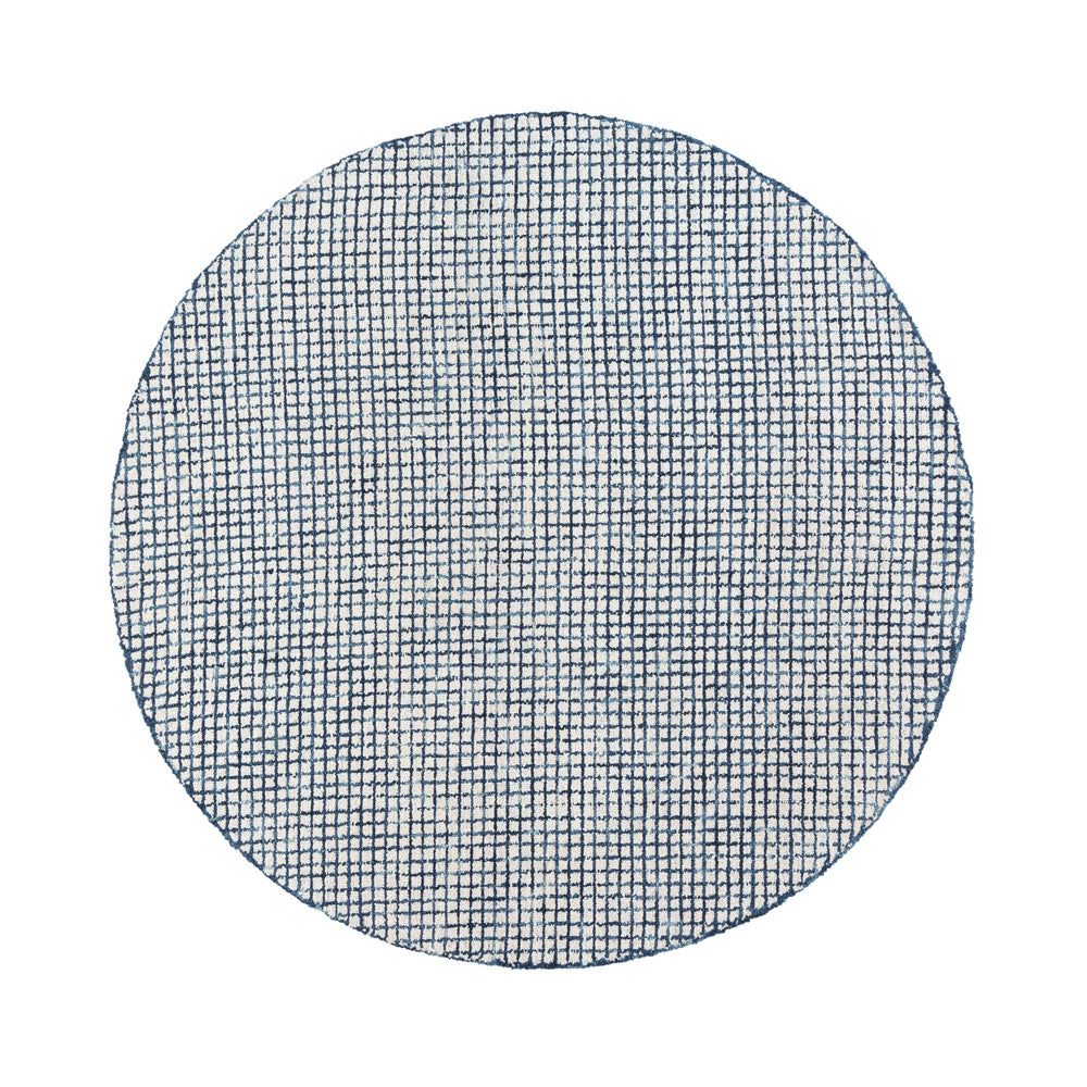 LR Home Criss Cross Rug — Navy / Ivory