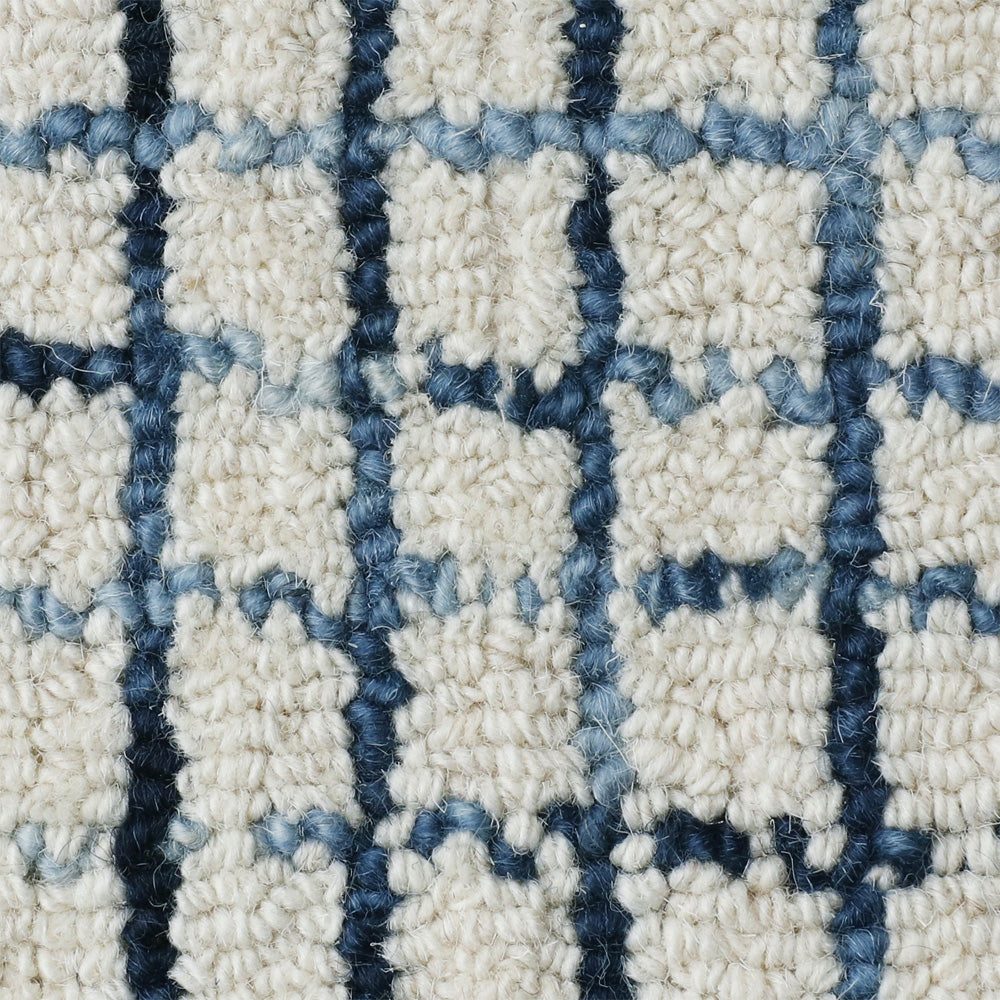 LR Home Criss Cross Rug — Navy / Ivory