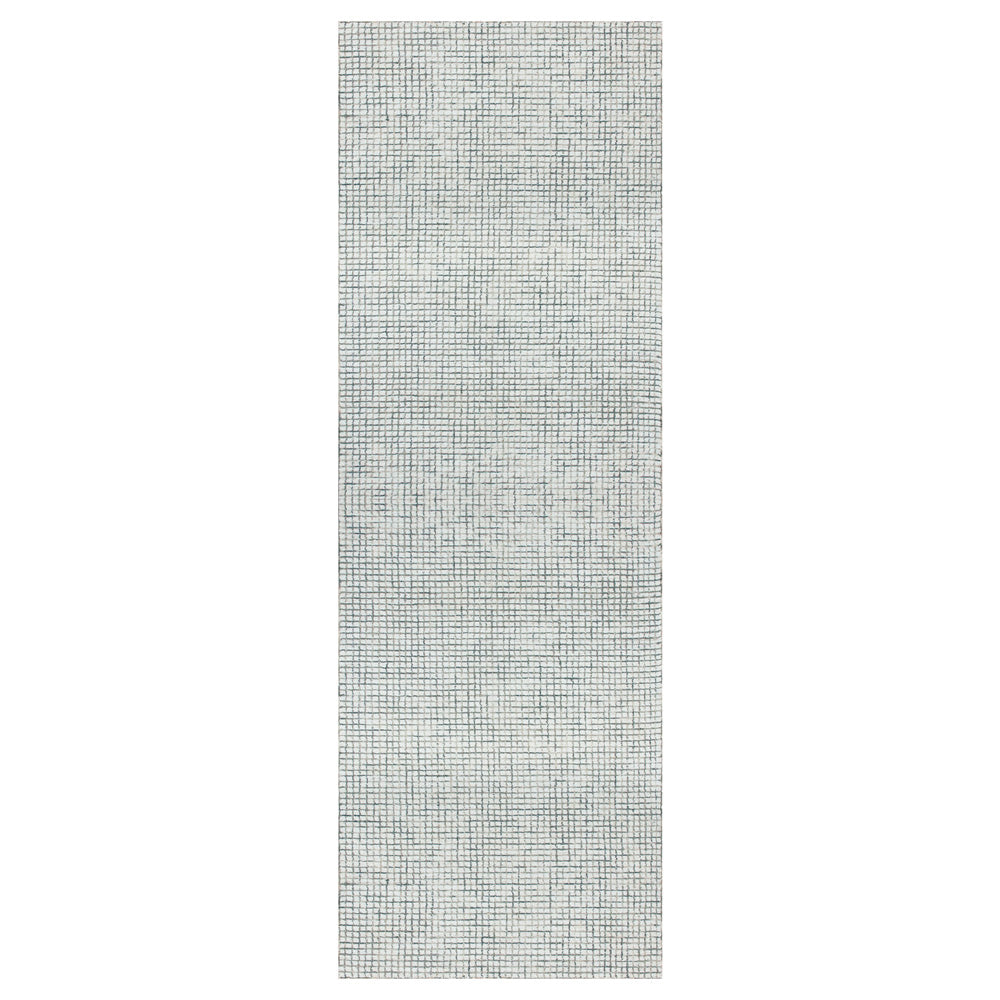 LR Home Criss Cross Rug — Silver / Ivory