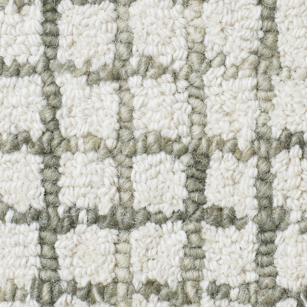 LR Home Criss Cross Rug — Silver / Ivory