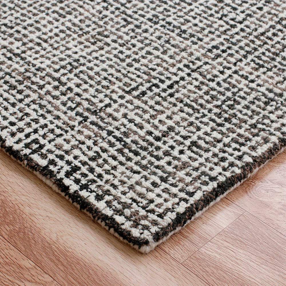 LR Home Criss Cross Rug — Gray