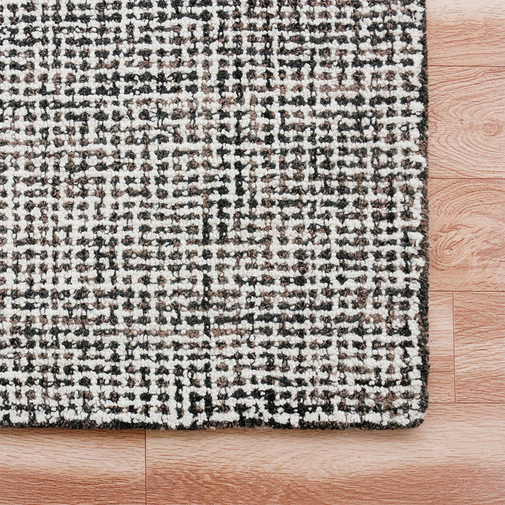 LR Home Criss Cross Rug — Gray