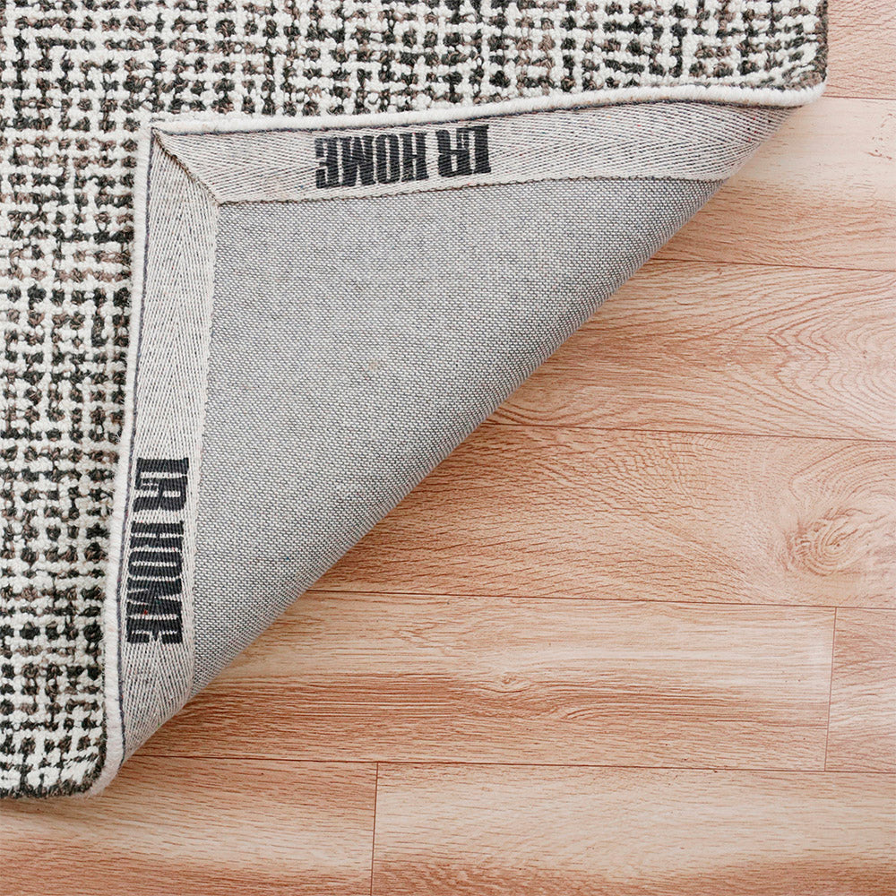 LR Home Criss Cross Rug — Gray
