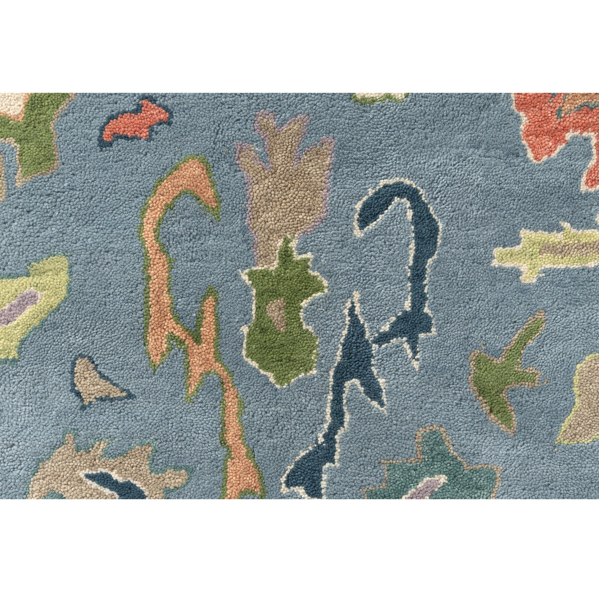 LR Home Elize Rug — Blue / Ivory