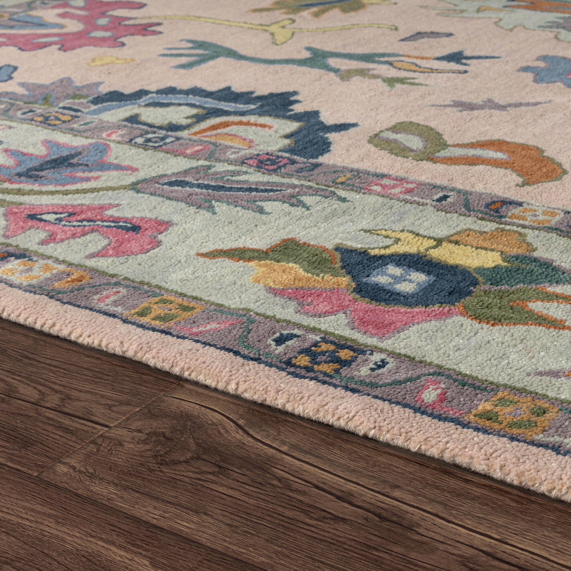 LR Home Elize Rug — PINK / MULTI