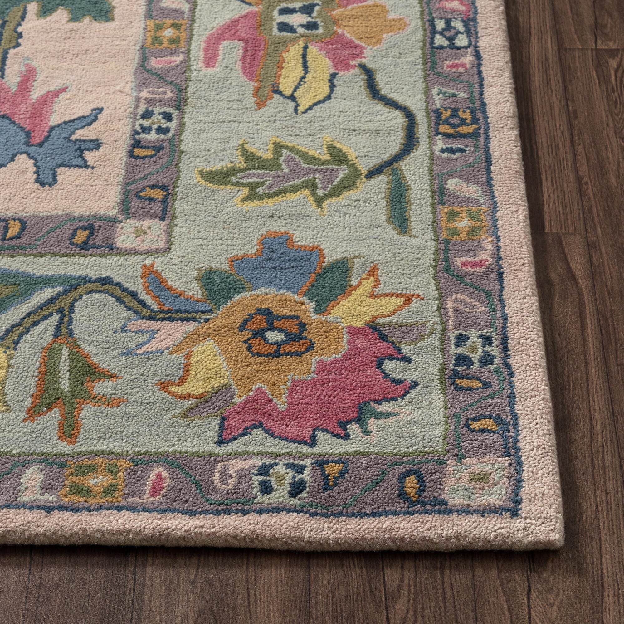 LR Home Elize Rug — PINK / MULTI