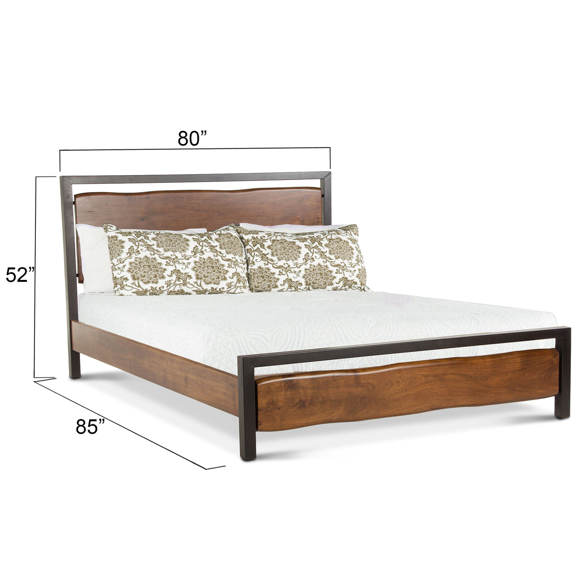 Home Trends & Design Aspen Bed — Walnut