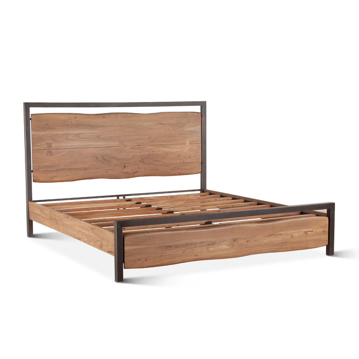Home Trends & Design Aspen Bed — Smoked Acacia