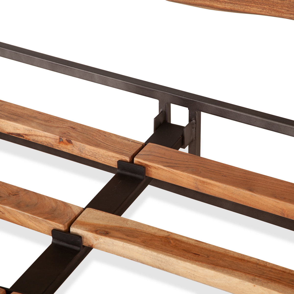 Home Trends & Design Aspen Bed — Smoked Acacia