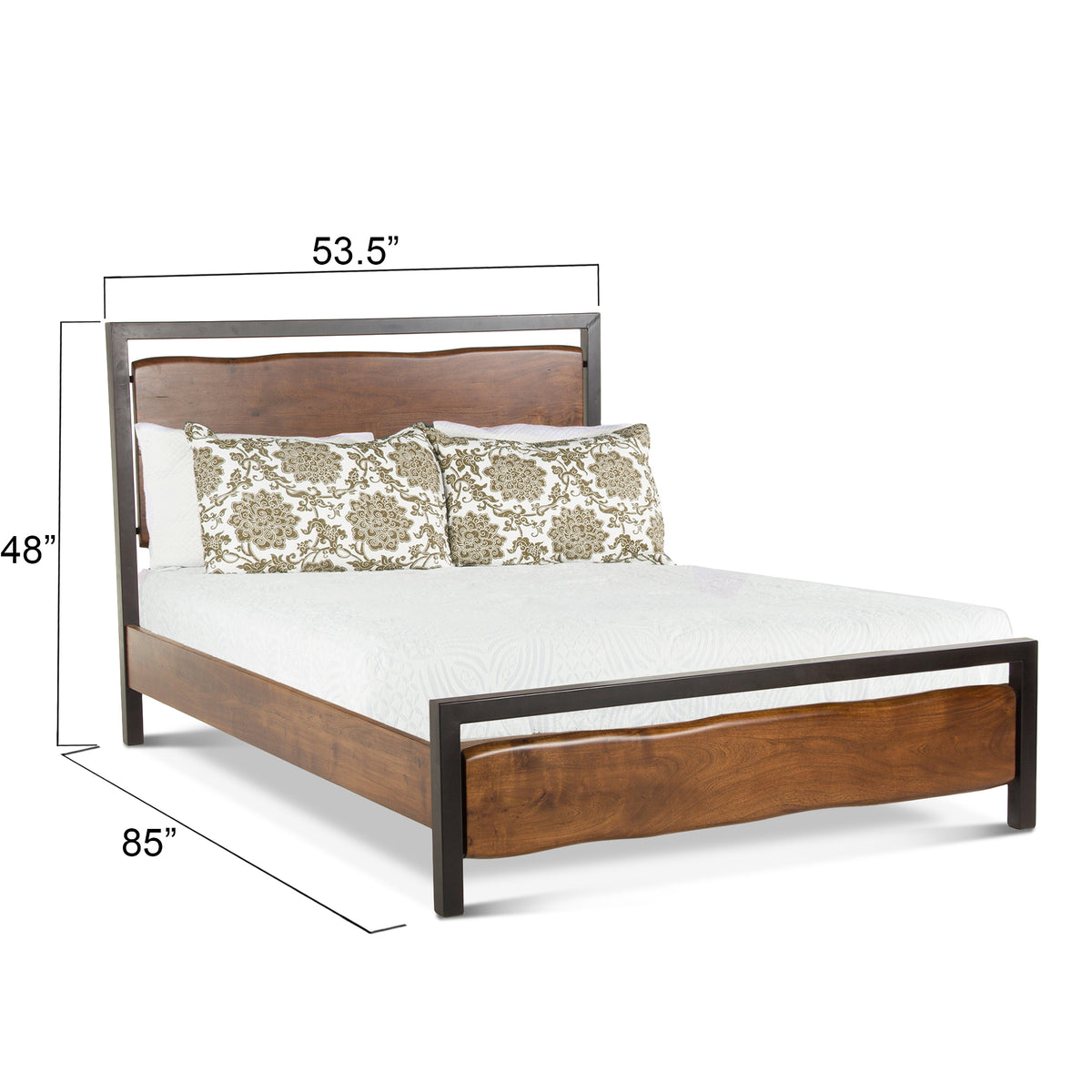 Home Trends & Design Aspen Bed — Walnut