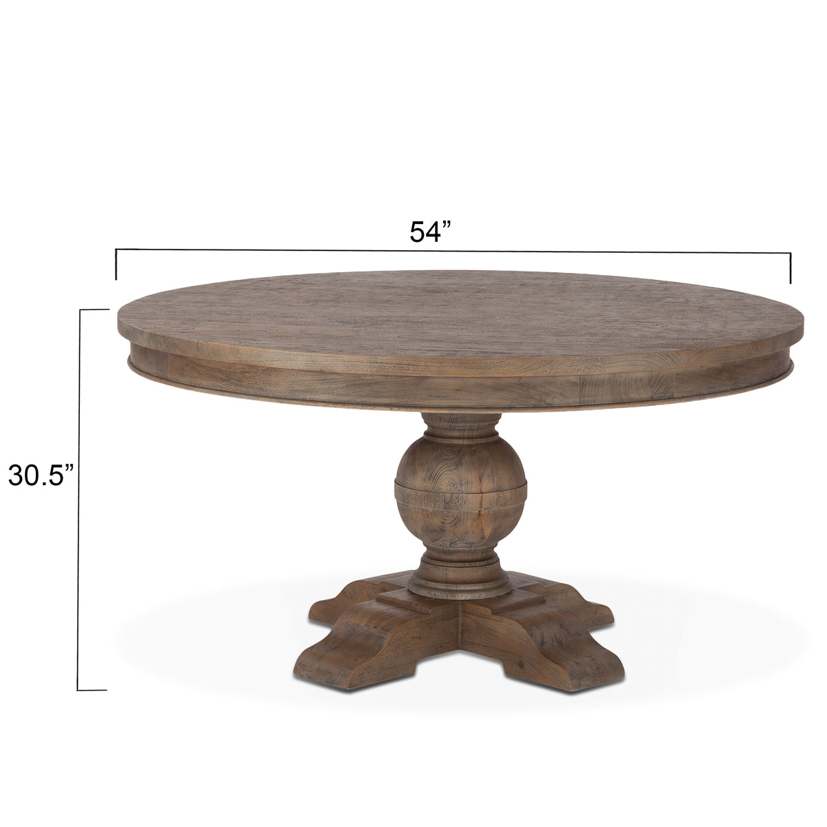Home Trends Direct Colonial Plantation Round Dining Table