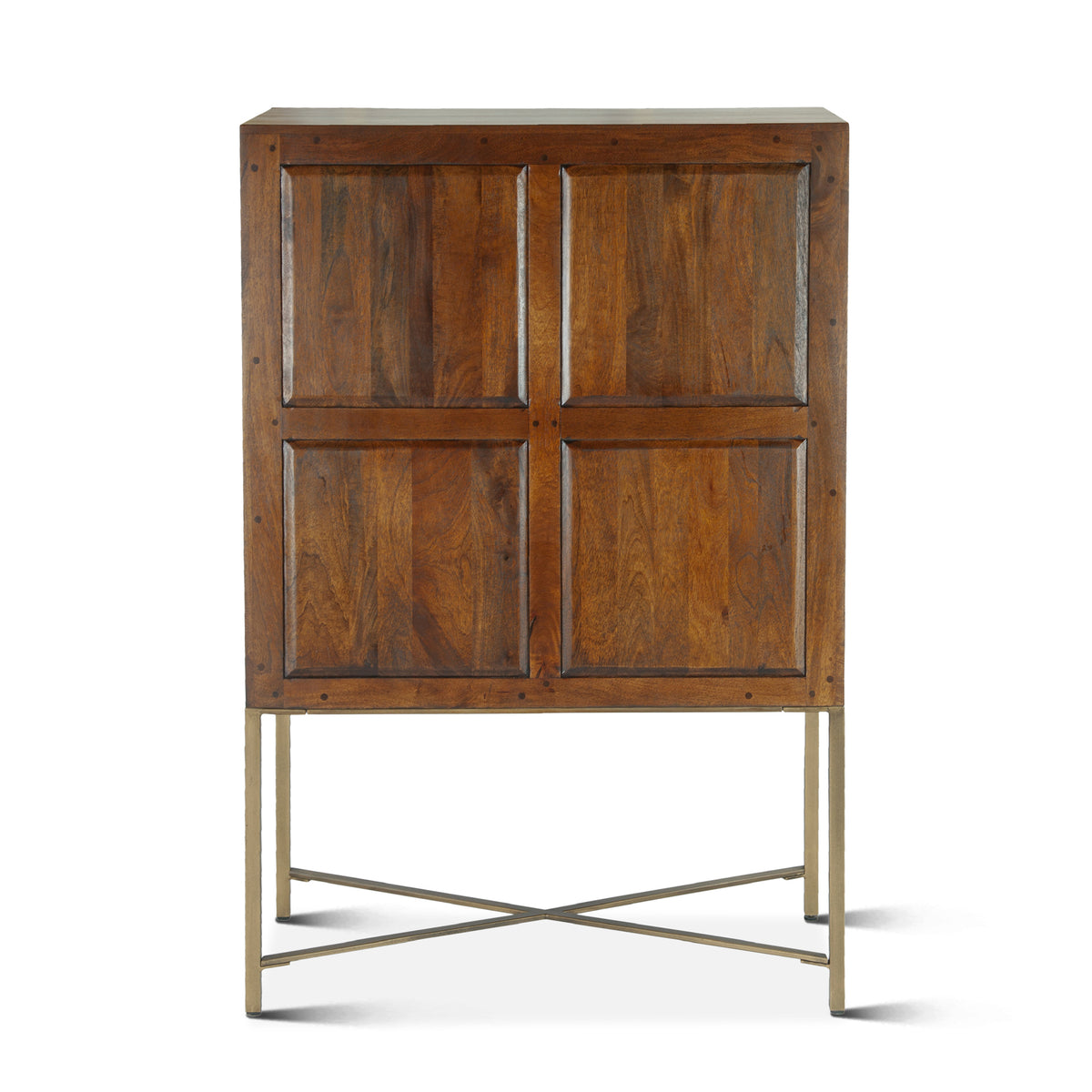 Home Trends Direct Cosmopolitan 39" Bar Cabinet — Honey Brown
