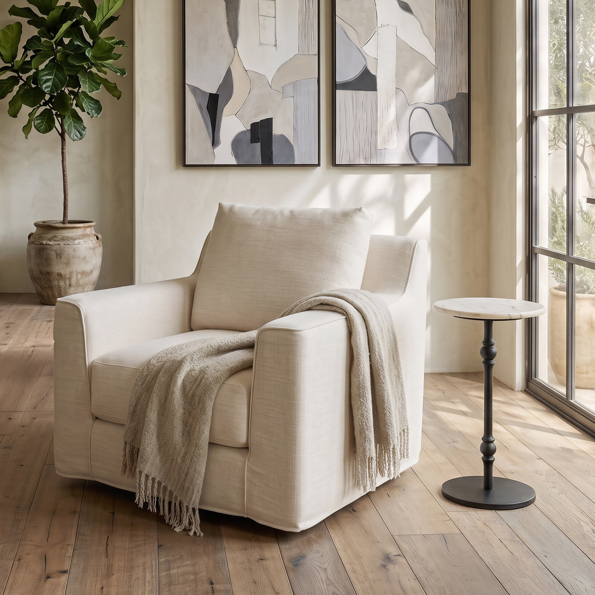 Home Trends Direct Detroit 12" Side Table