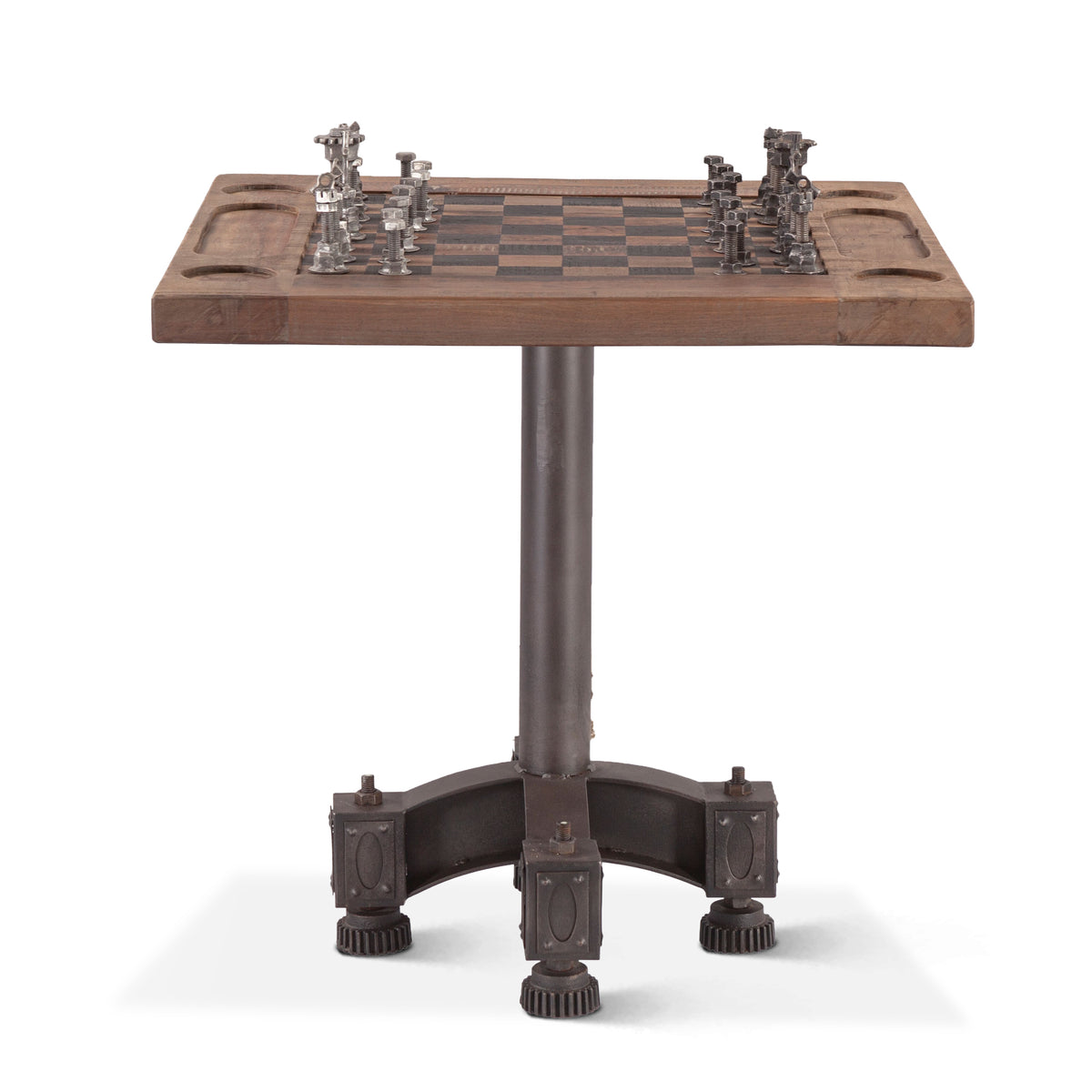 Home Trends & Design Eiffel 30" Chess Bistro Table — Natural